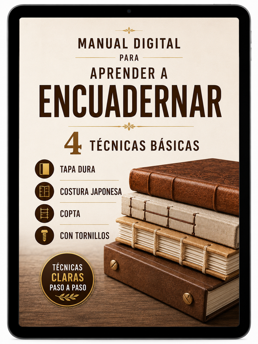 Domina las 4 Técnicas de Encuadernación + 4 Bonos de Regalo