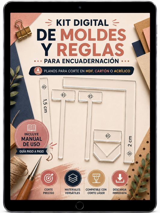 Kit de Moldes y Reglas para encuadernar